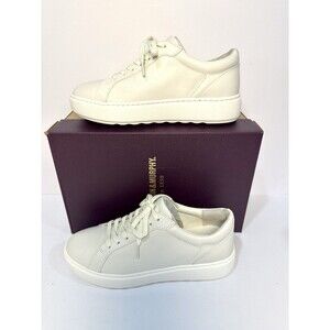 Johnston & Murphy Cammie Lace-Up Sneakers Women 7M White Leather Casual Shoes
